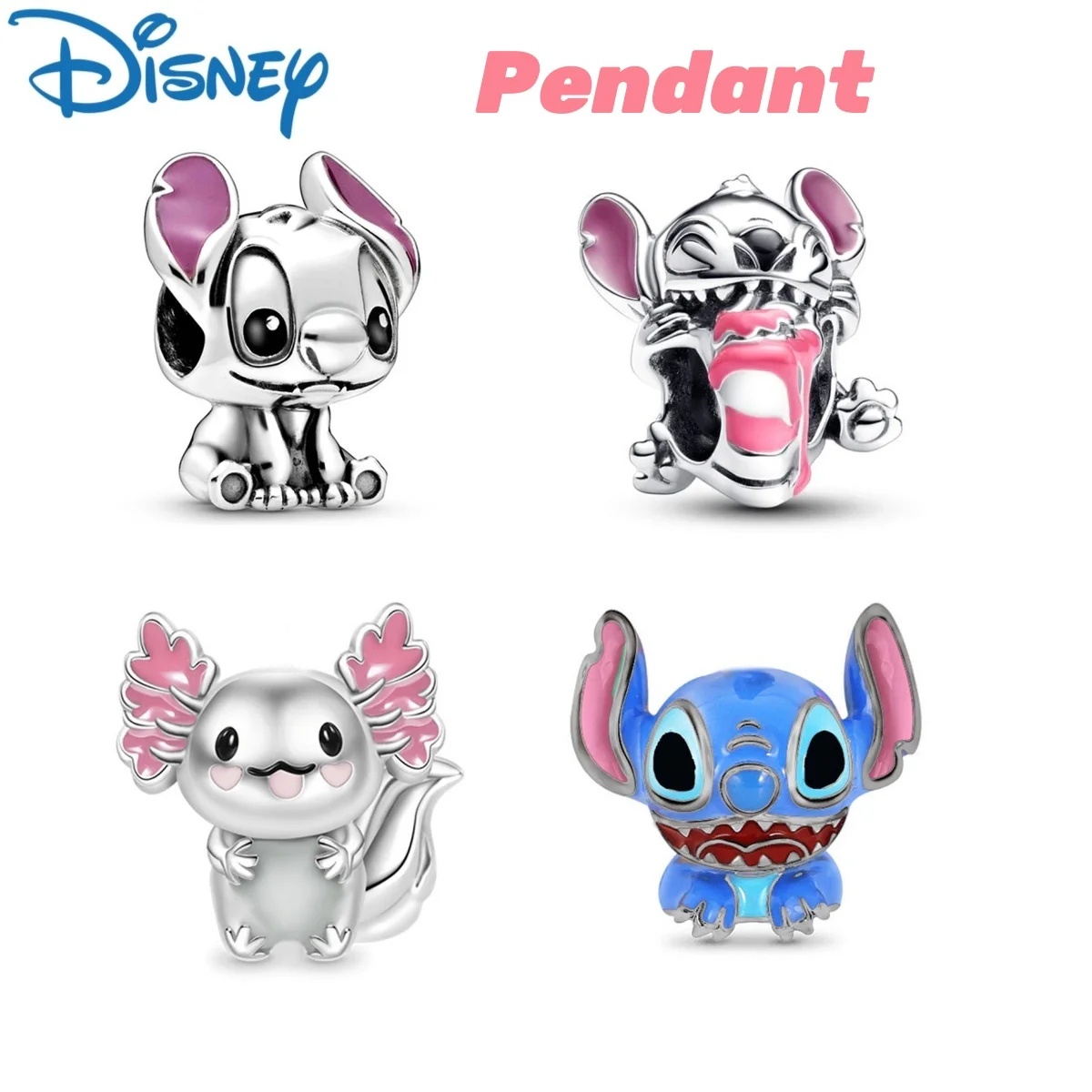 

stitch Disney accessories cartoon pendant beaded bracelet necklace accessories DIY beads charms for bracelets Christmas gifts