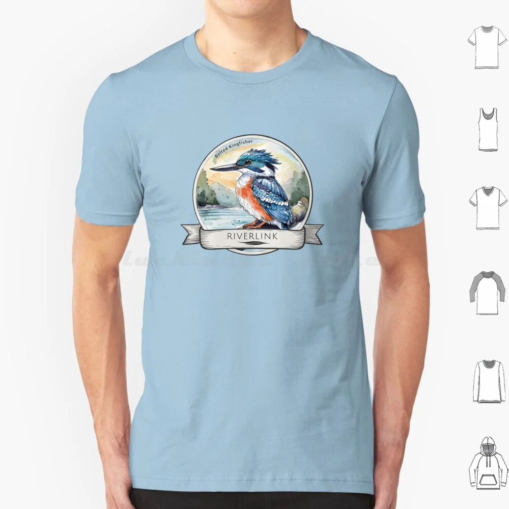 Masterworks : Belted Kingfisher T Shirt Cotton Men Women DIY Print