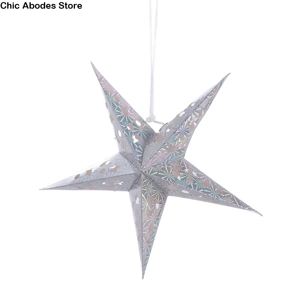 

Wedding Party Paper Lantern Pendant Lamp Covers Ornaments Stars Lampshade Christmas Decoration Hanging Lights Decoration