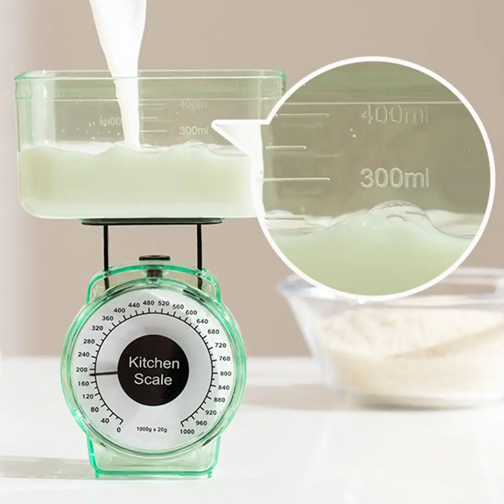 Báscula de cocina para restaurante con resorte de herramienta mecánica de fácil lectura, báscula de cocina portátil de 1kg, báscula de Dial, Vegetabl