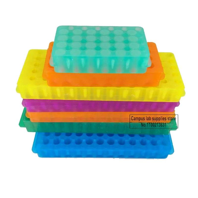 1pcs 0.5/1.5/2ml Lab Double-sided Used Plastic Centrifugal Tube Rack 24/32/48/60/80/96holes PCR Tube Holder