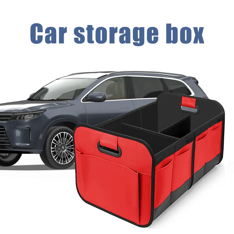 

Car Storage Box, Trunk Storage Box, Oxford Cloth Storage Box, Large Capacity, Foldable For BMW XM i5 For Audi For Mercedes-Benz
