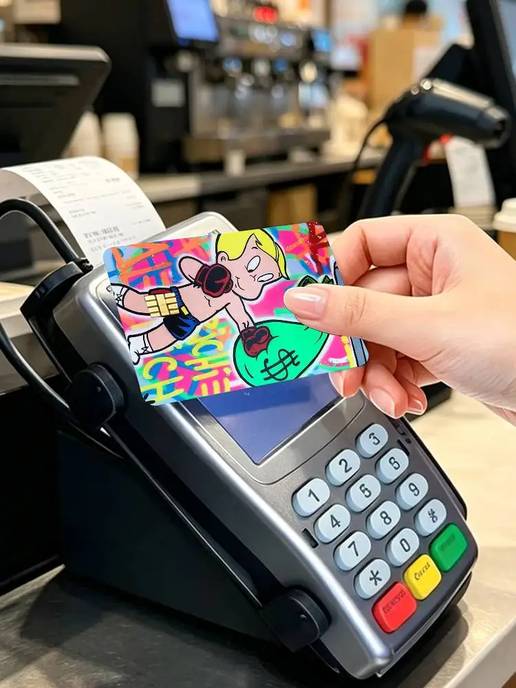 Money Boy R-Richie Rich  4pcs 1Set Card Stickers Small Waterproof Chip 4PCS Card Sticker Anti-Scratch