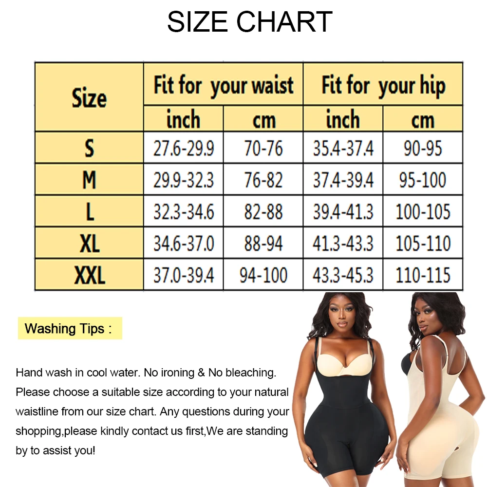 SEXYWG Hip Shapewear Bodysuit Women Body Shaper Butt Lifter Bodysuit Tummy Control Hip Enhancer Push Up Bodysuit with Hip Pads