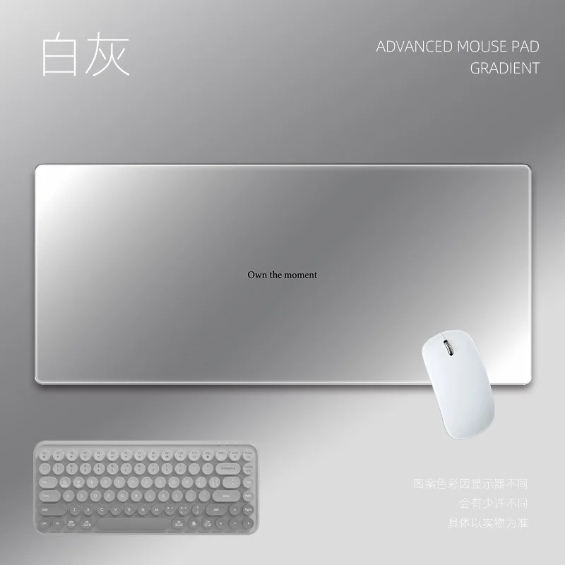 High end gradient black pink mouse pad light luxury minimalist extra large desk mat for e sports office