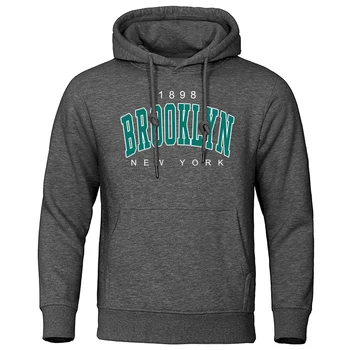 1898 Brooklyn New York Printed Mens Hoody Creativity Crewneck Clothing Fashion Oversize Sweatshirt Fashio Crewneck Hoodie Male 4