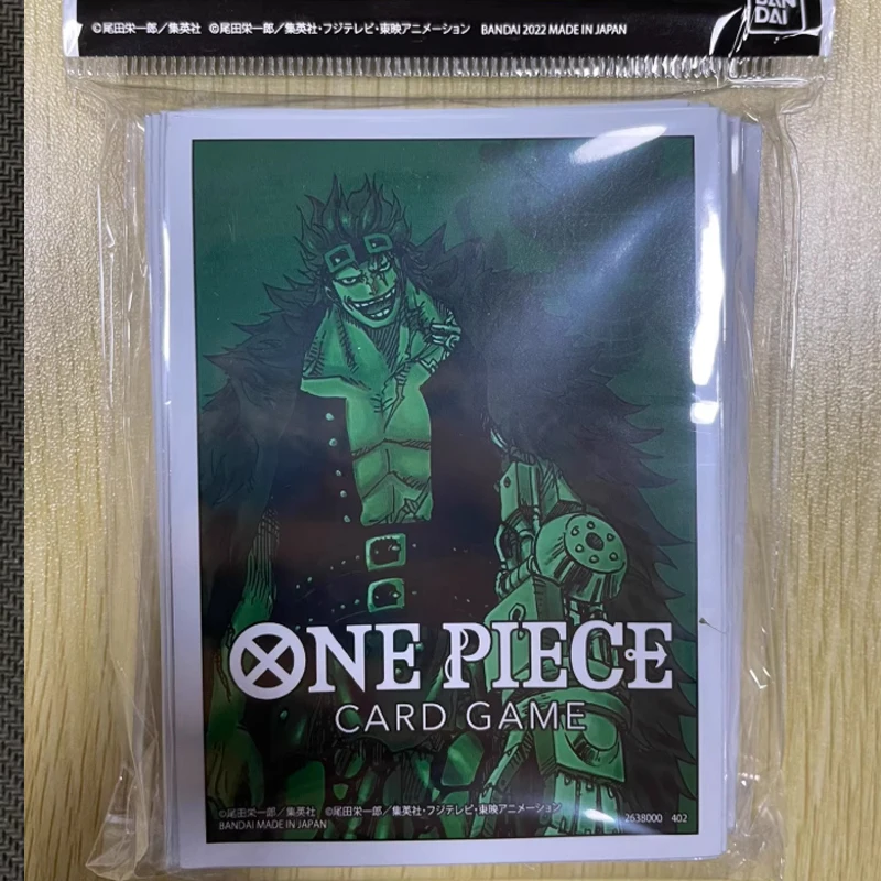 Bandai Hot 70pcs One Piece Card Sleeves 66x92mm Luffy Eustass Kid Kaido Crocodile 4 Styles Anime Protective Sleeves TCG Gift view 4