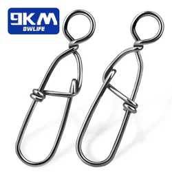 Fishing Snaps 50~200Pcs Duo Lock Snap Stainless Stee Fishing Lure Swivel Connector Freshwater Bass Fishing Fast Clips Tackle
