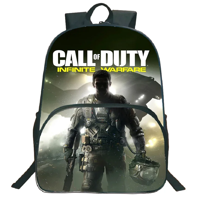 Sac à dos en nylon avec impression Call Of Duty Warzone, sac d'école pour garçons et filles, sac à livres pour ordinateur portable de grande capacité, sacs pour enfants, jeu de tir