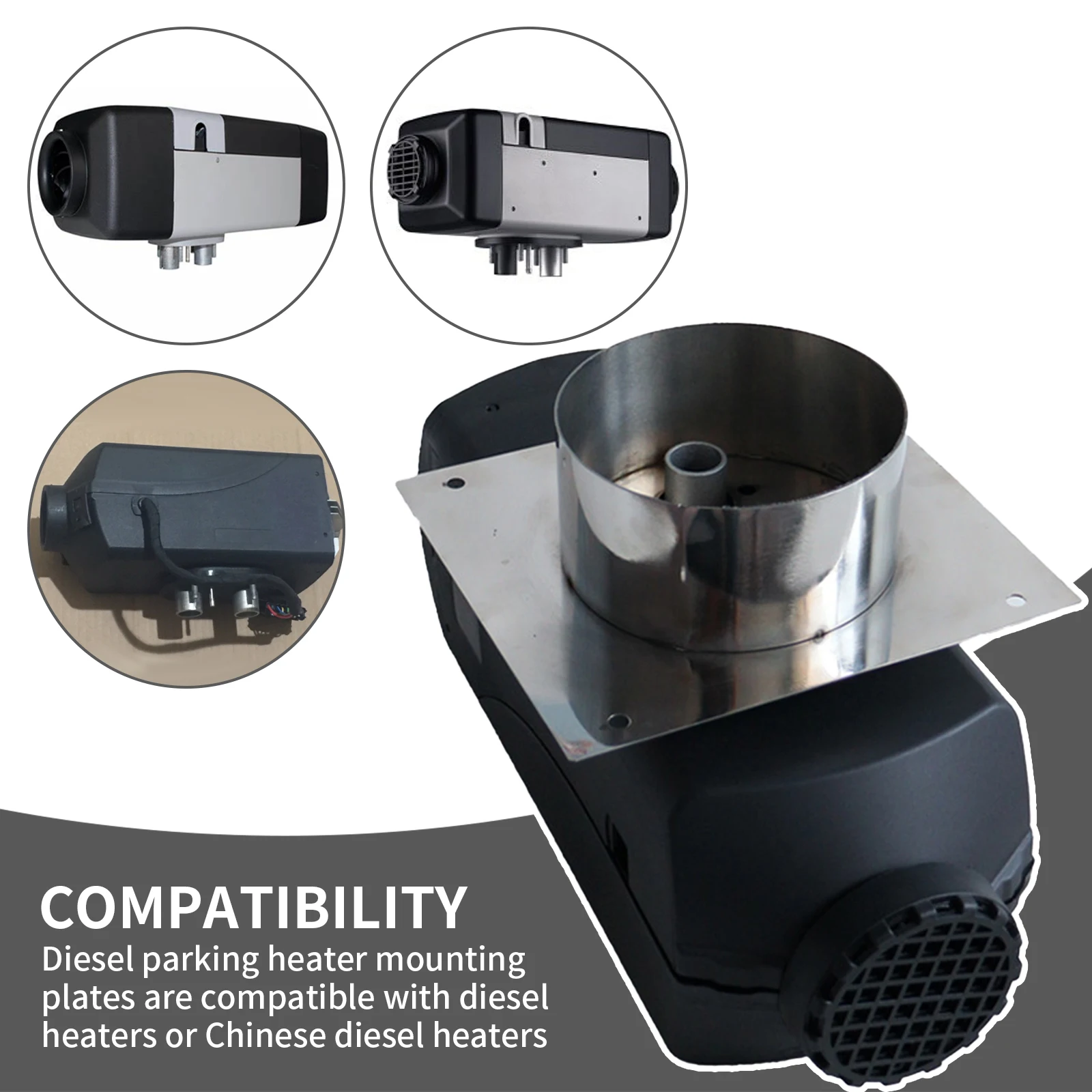 سخان الديزل تصاعد لوحة الصينية سخان الديزل تصاعد لوحة الفولاذ المقاوم للصدأ Airtronic D2/D4/D1LC 60 مللي متر برج مستو #4