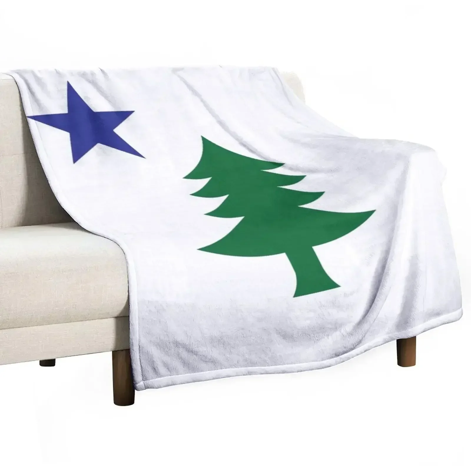 Original Maine Flag (no text) Throw Blanket Thermal Furrys Extra Large Throw Moving valentine gift ideas Sleeping Bag Blankets