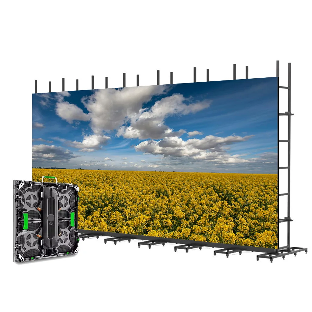 Customizable Advertising Rental Full Color Outdoor Led Display High Resolution Led Church Screen Backstage Backdrop Rental Displ