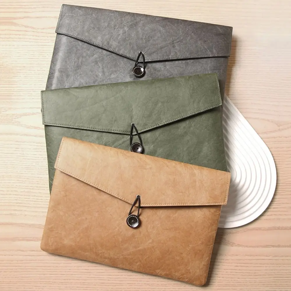 

13.3/14/15/16" Laptop Sleeve Cover Envelope Style Large Capacity Tablet Carry Case Vintage Dupont Paper Laptop Protective Pouch