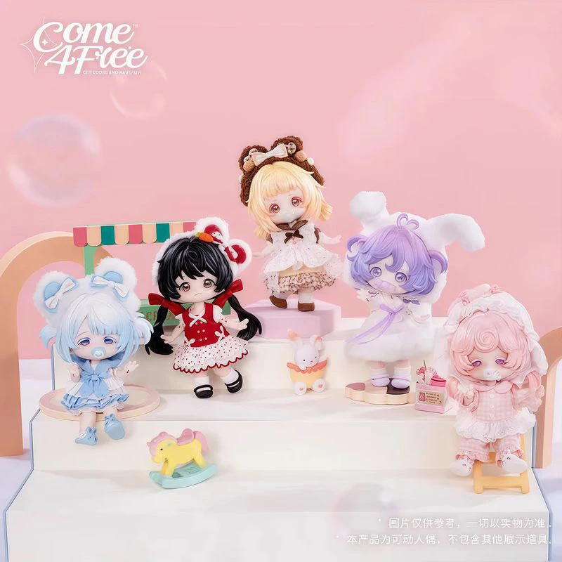 In Stock Come4free Milk Cake Dream Puff Blind Box Series 12 Minute Mobile Doll Dress Up Bjd Doll Ornament Gift