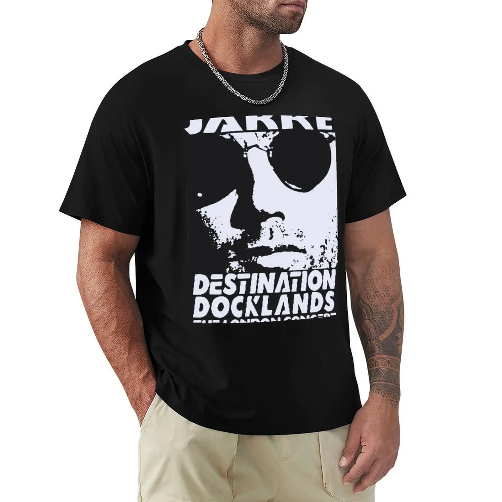 Camiseta Jarre Destination Docklands The London Concert com estampa casual