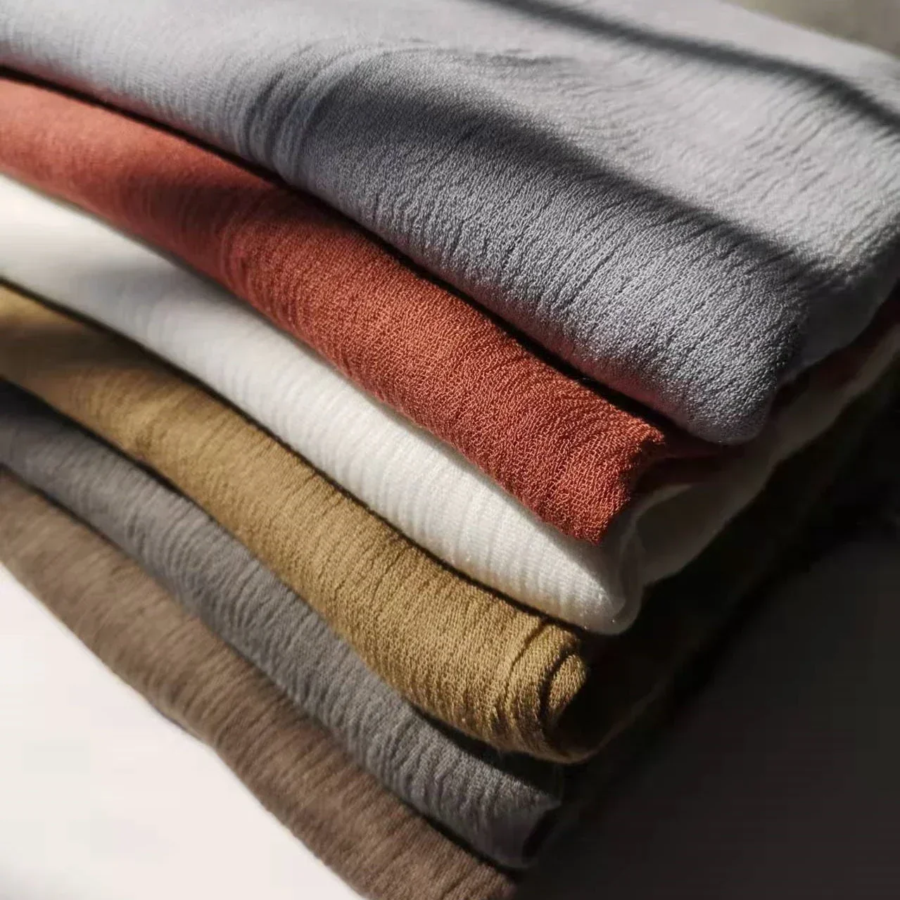 

"Extra Large Rayon Hijab Scarf Women, Crinkle Muslim HeadCover, Solid Color Shawl Wrap (Black/Beige/Dusty Pink)"