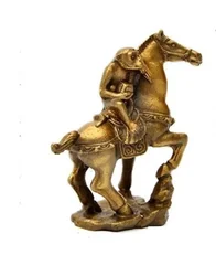 China  Small Collectibles Brass Monkey&Horse Statues