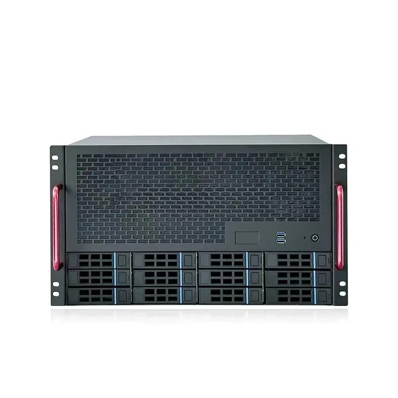12S4 Mini Gaming PC Chassis High-Performance Aluminum Alloy On-Demand Rack Server 12G Backplane ATX for Business Use