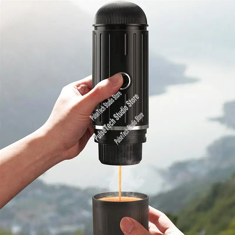 

A63M-портативная итальянская кофемашина для эспрессо 2-в-1, капсульный порошок, быстрая зарядка, электрическая беспроводная кофемашина с подогревом для улицы