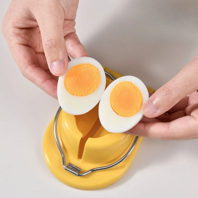 Egg cutting artifact Multi functional household stainless steel egg Century egg Preserved eggs all two slicers