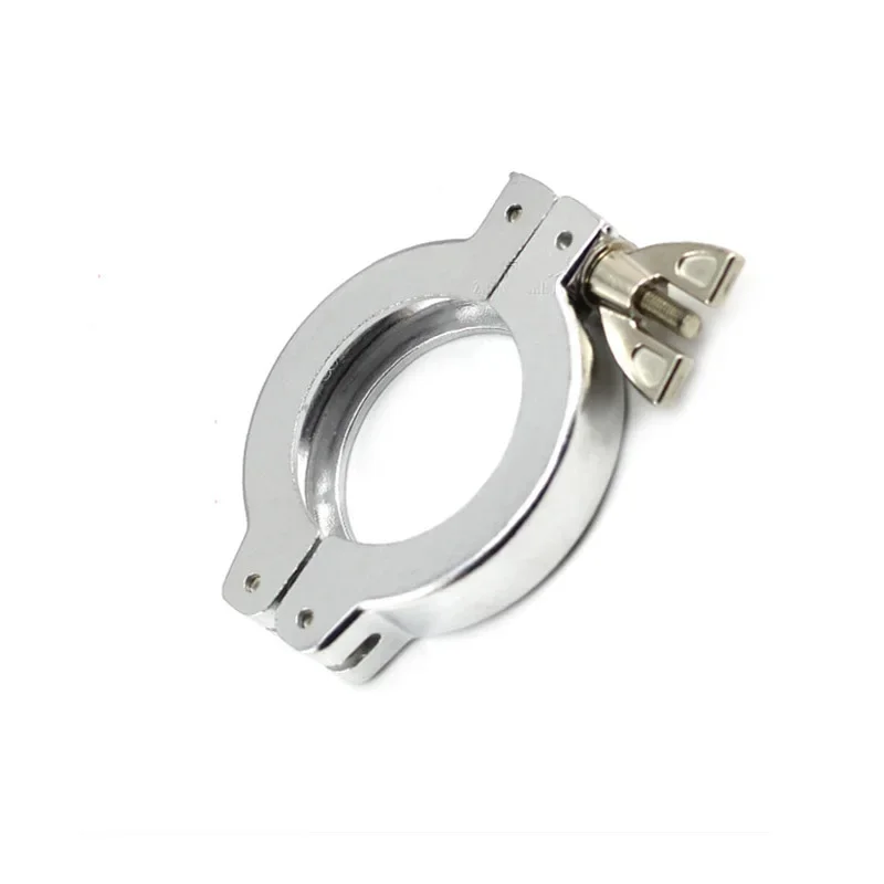 KF40 aluminum three clip connection flange joint flange quick three clip (without centering bracket, without O-ring)