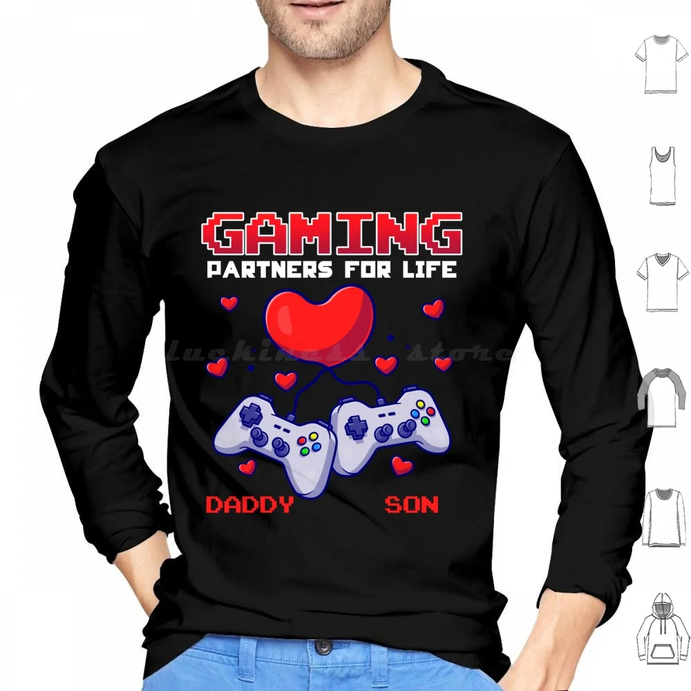

Рубашка Daddy And Son Gaming Partners For Life, одинаковая рубашка для папы и ребенка, одинаковая рубашка для папы и сына, одинаковая рубашка для отца и сына
