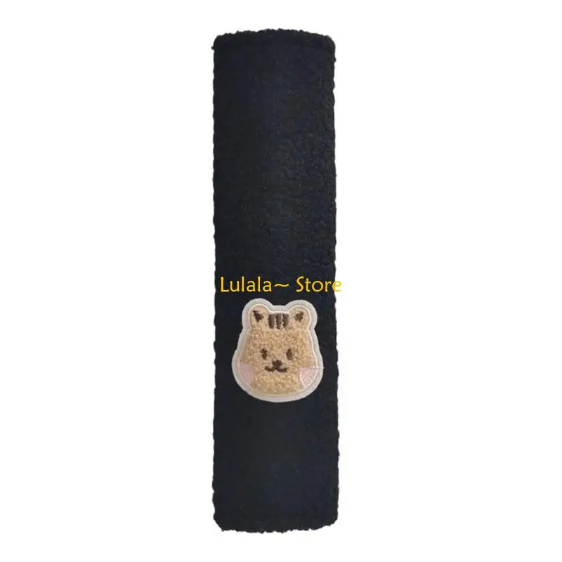 Y4QA Soft Shoulder Cover Bear Rabbit Pattern Case Comfortable & Practical Infant Car Belt Cover Car Belt Shoulder Pad Plushs