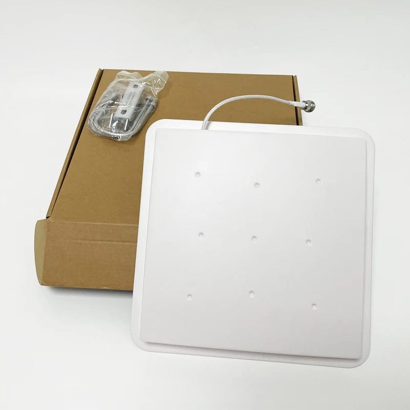 

R2000 30dbm Long Range Rfid Reader Rj45 TCP/IP Ethernet RS232 RS85 Uhf Rfid Epc Gen 2 Tag Reader With 12dbi Rfid UHF Antenna