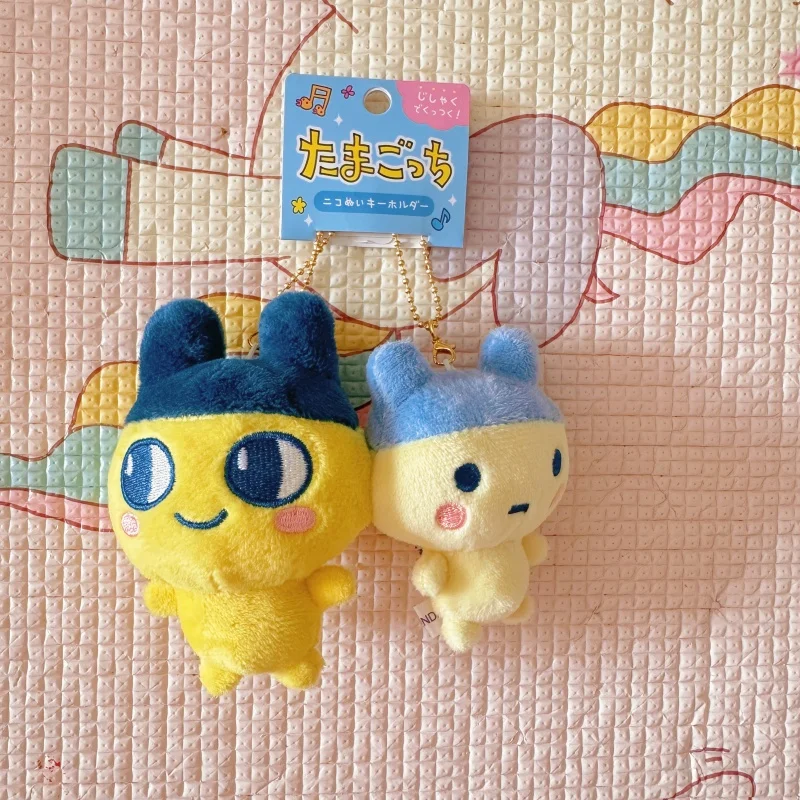 

Новый натуральный тамагочи аниме Mametchi Mimitchi двойной набор Kawaii милая плюшевая кукла брелок подвески милая игрушка в подарок