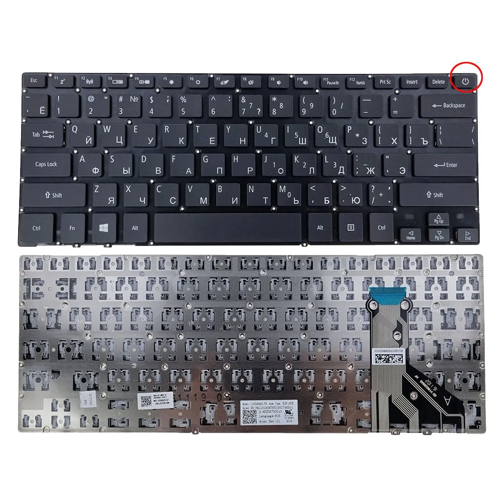 

Russian Laptop Keyboard For ACER SWIFT 7 SF713-51 KEYBOARD RU Layout