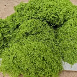30g Fake Moss Artificial Green Moss for Potted Plants Fairy Garden Accessories Home Garden Lawn Floor Ornament Landscape Decor