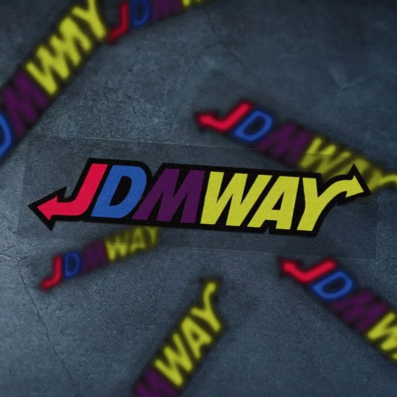 JDM WAY Sticker Arrow Graffiti Vinyl Decal Japanese Car Motorcycle Racing Window Bumper Fairing Tank Helmet Decor