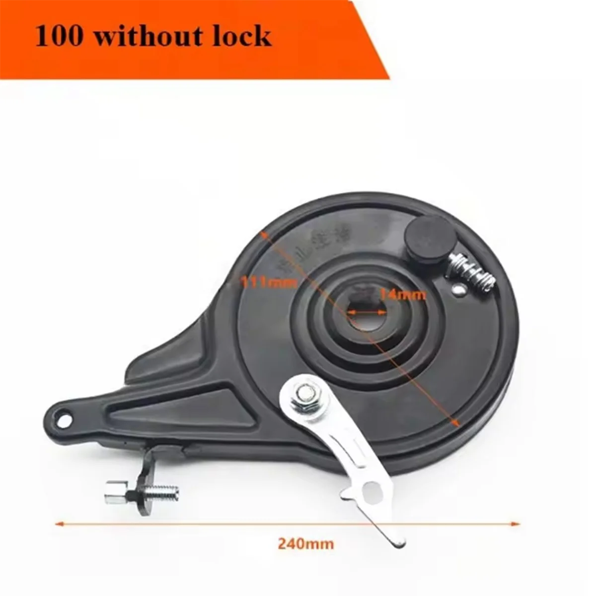 With Iniversal Lockable Rear Brakes 100 Type Electric Bicycles Parts Brake Pads Electric Bicycles Accessories,A