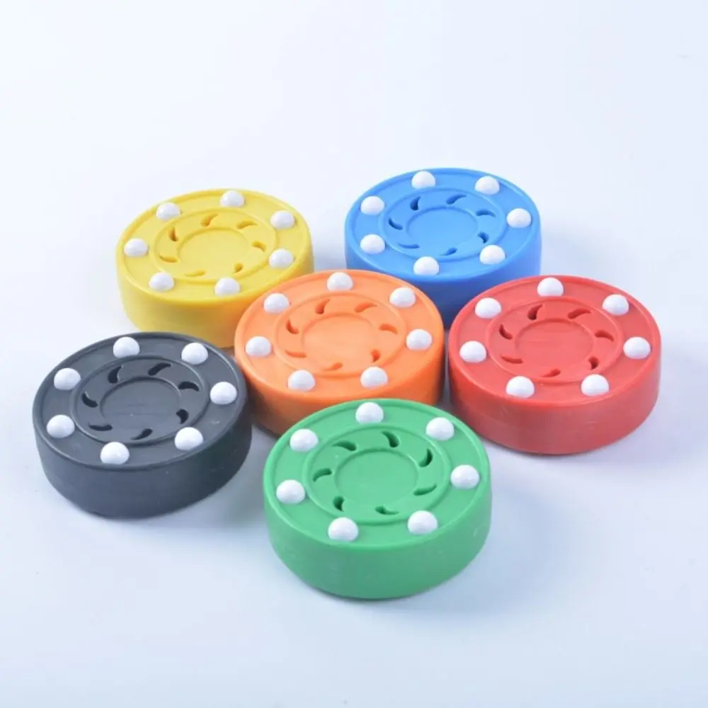 90D Hard TPU Inline Hockey Puck ABS Studs Multicolor Roller Hockey Ball Simple Wear Resistant Inline Roller Hockey Training