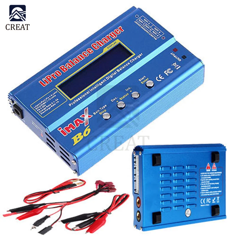 iMAX B6 Li-ion Battery Charger RC Lipo NiMh NiCD Battery Power Bank Balancer Charge Discharger LCD Digital Display