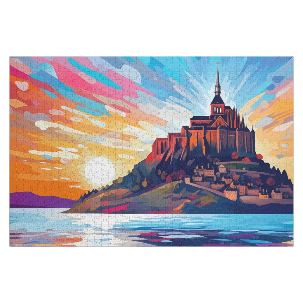 

Mont Saint Michel Abbey - France Jigsaw Puzzle Personalized Toys Works Of Art Personalized Gifts Photo Puzzle