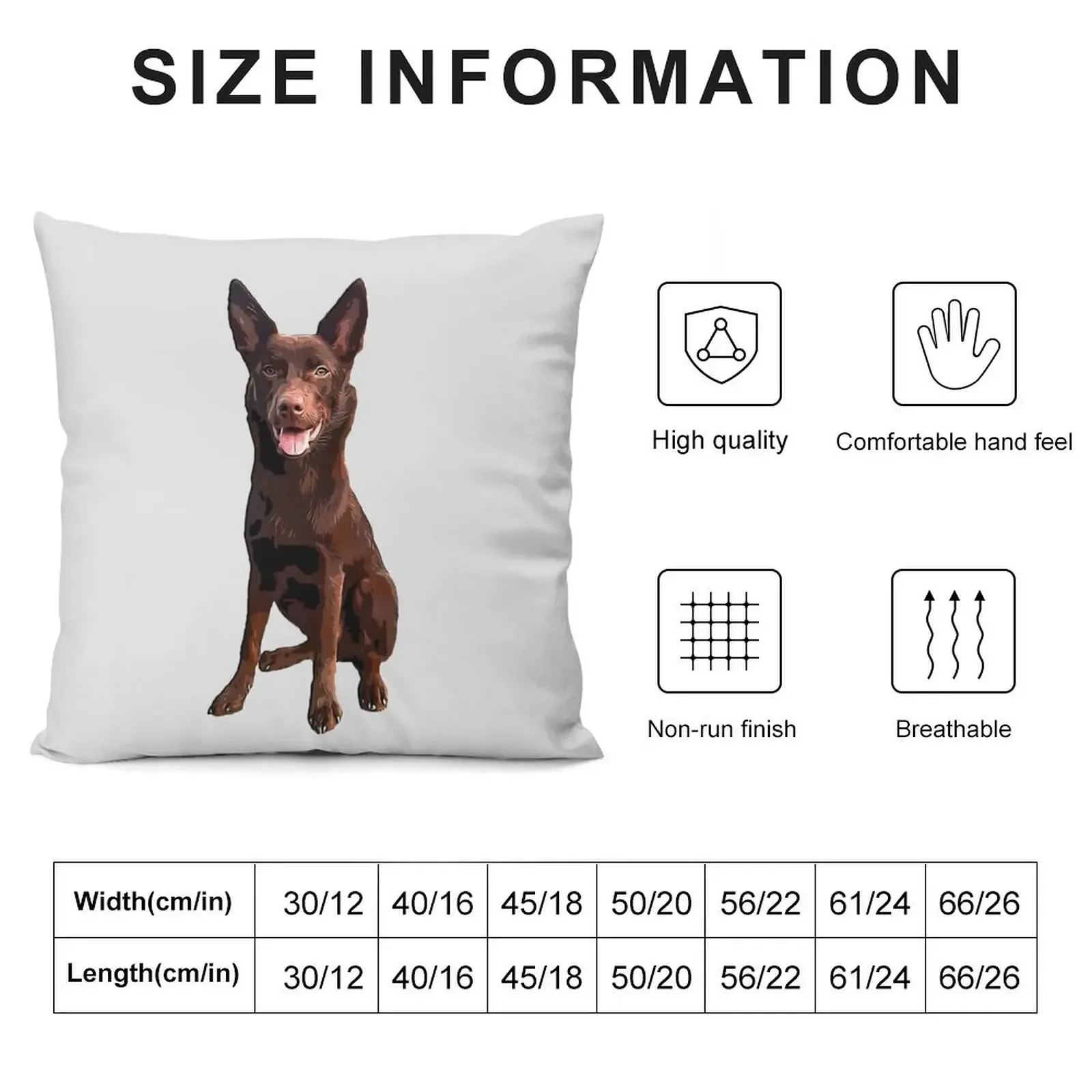 Kelpie - Australian Kelpie Throw Pillow Cushion Covers For Living Room christmas supplies Pillowcase pillow