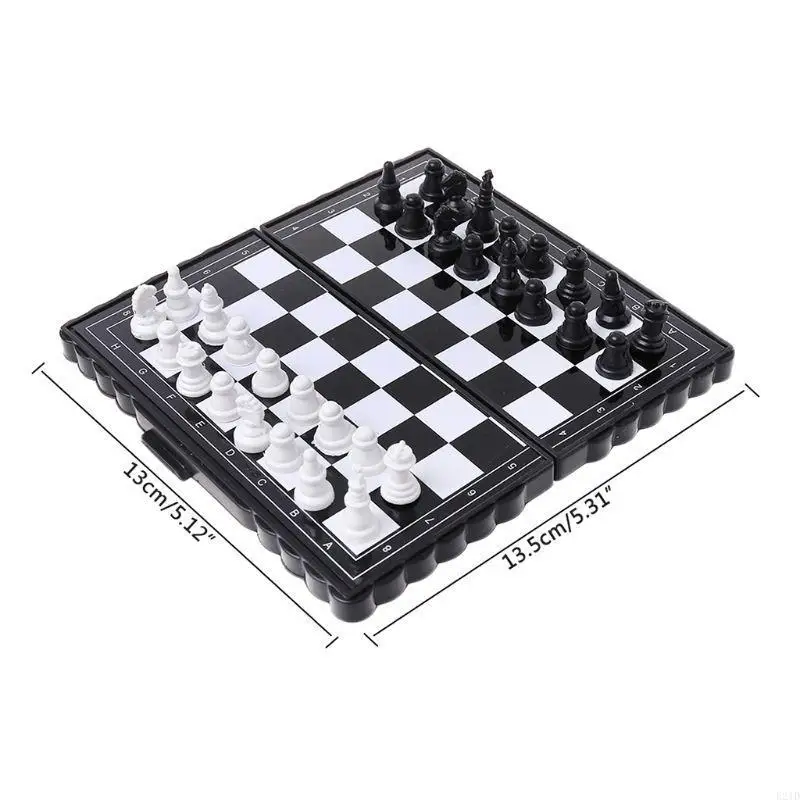 

Складная шахматная доска, развивающие игрушки, шахматная игровая доска для путешествий, дети и взрослые