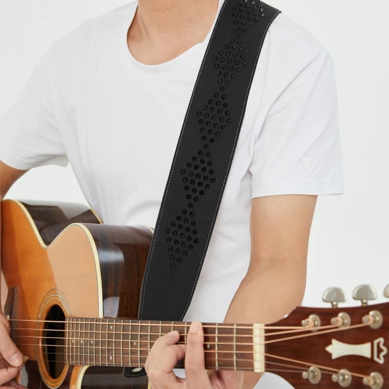 Ergonomic Guitar Strap Wide Adjustable Design for Enhanced Playing Experience
