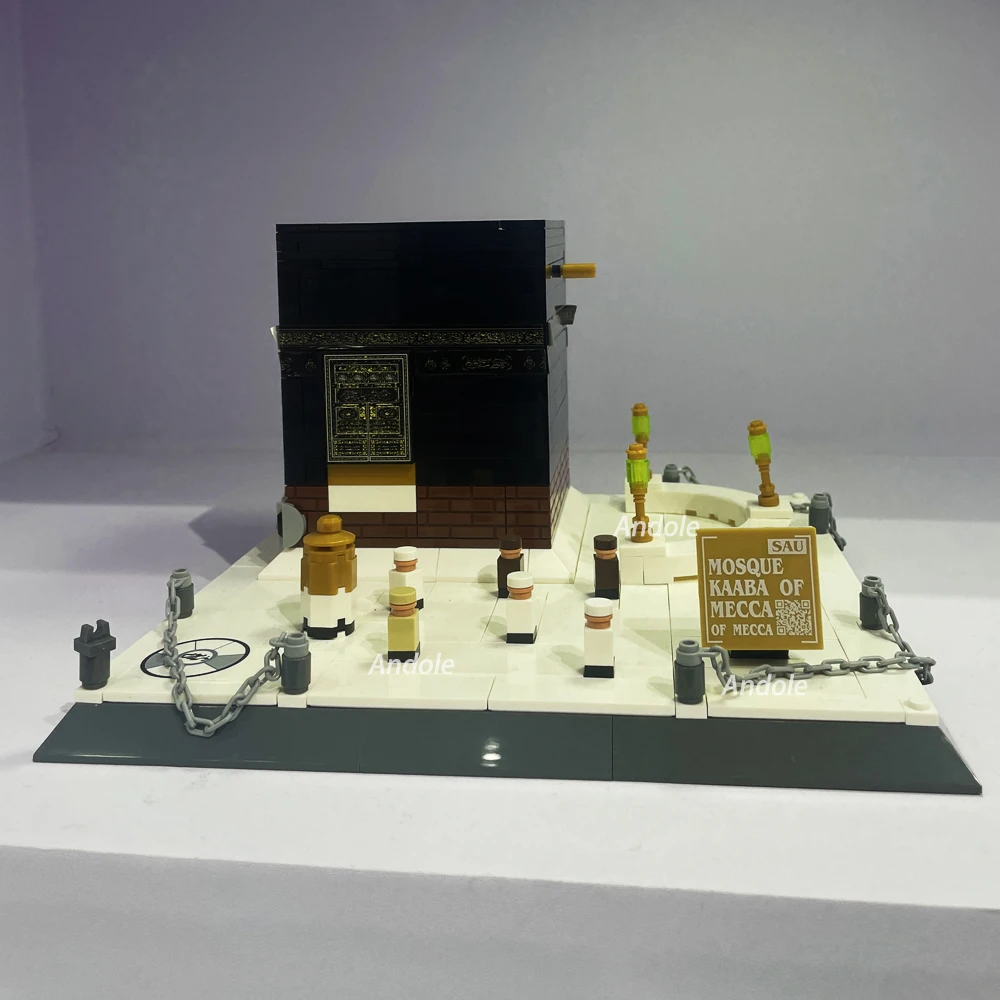 Serie Street View, la gran mezquita de la Meca, bloques de construcción, experto creativo, arquitectura clásica, bloques de modelismo, juguetes para chico MOC