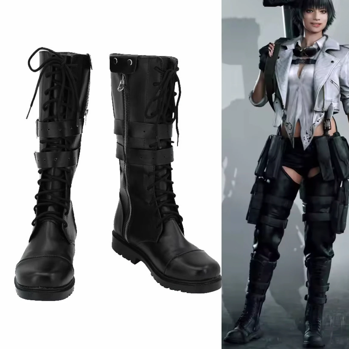 

DMC 5V Lady Mary Косплей Cos Обувь для косплея Сапоги Униформа на Хэллоуин Обувь любой размер