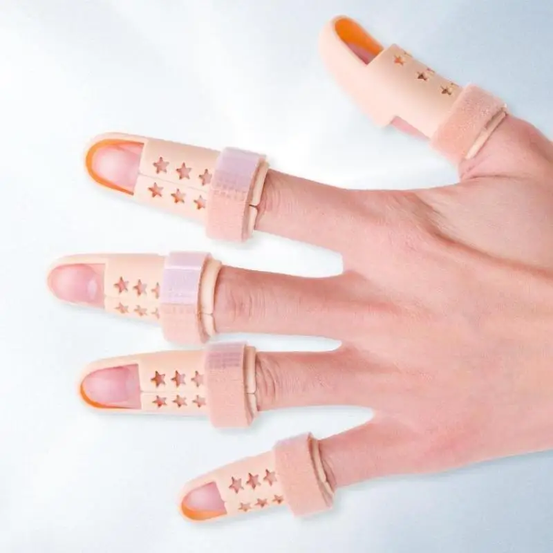 

1 шт., полимерная шина для пальцев, регулируемая защита для поддержки пальцев для пальцев, артрита, суставов, травм пальцев, облегчение боли