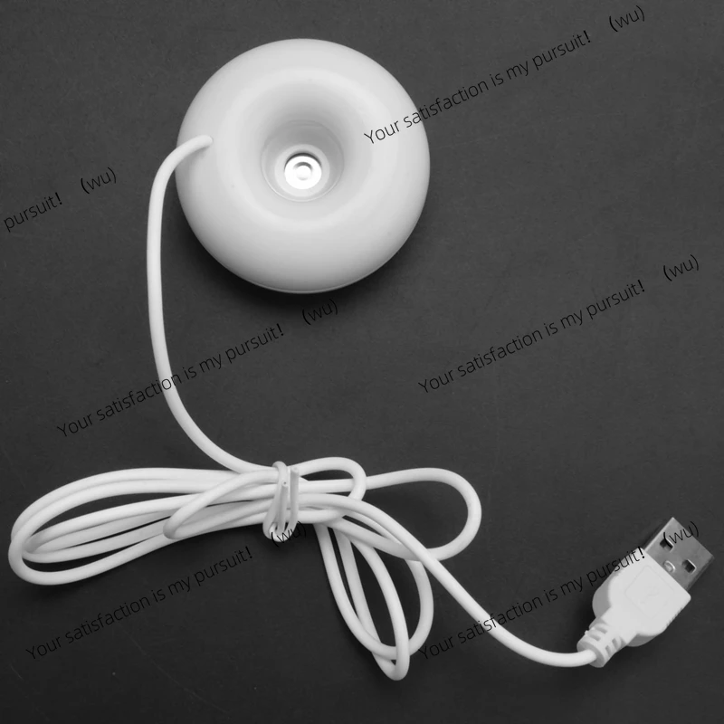 White donut humidifier, usb office desktop mini humidifier portable air purification