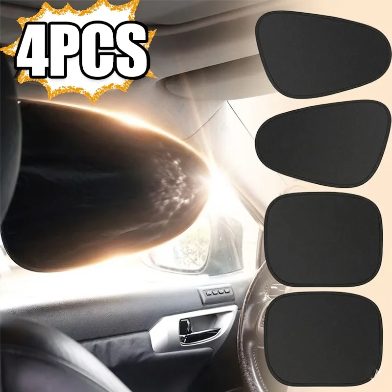 

53x32cm Car Front Rear Window Sunshade Static Cling Auto Side Sun Visor Blind Heat Insulation UV Protection Shield Cover Part