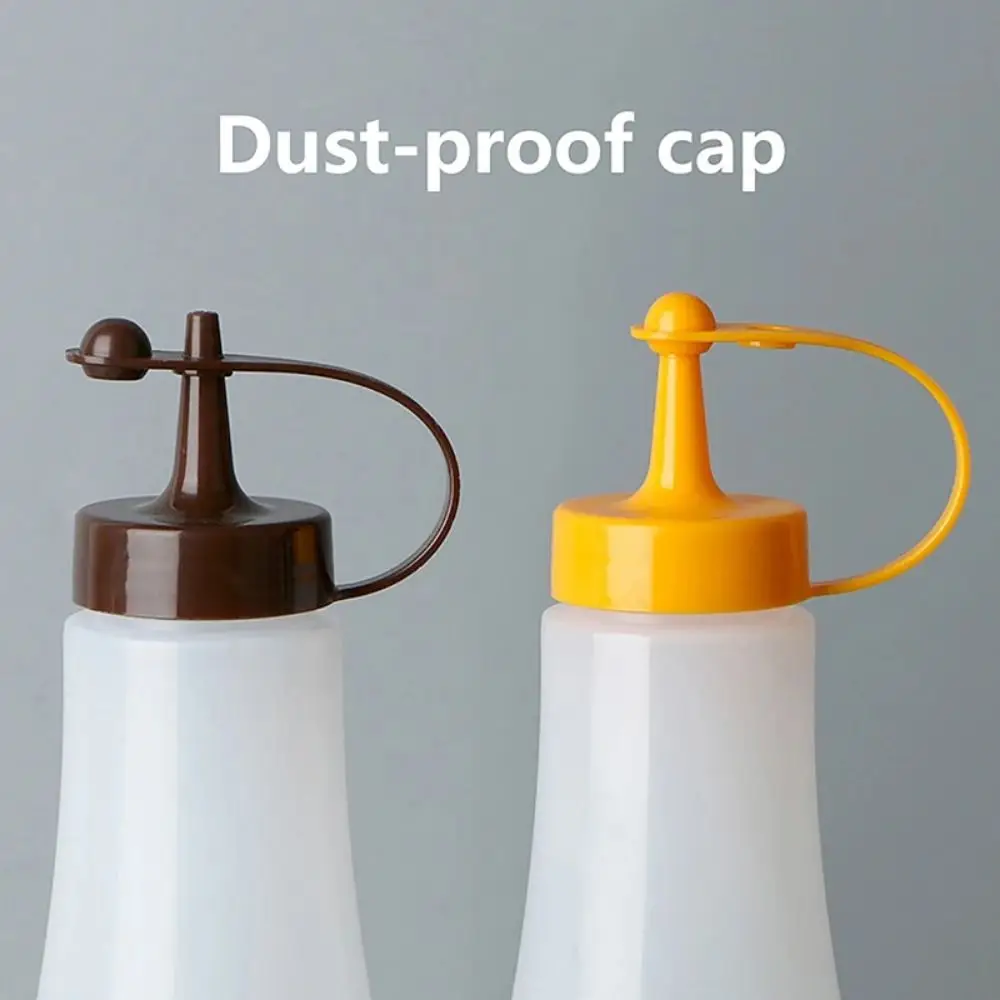 Plastic Condiment Squeeze Bottles Seasoning Hot Sauces Olive Oil Bottles Ketchup Mustard Dispensers Container Kitchen Gadgets