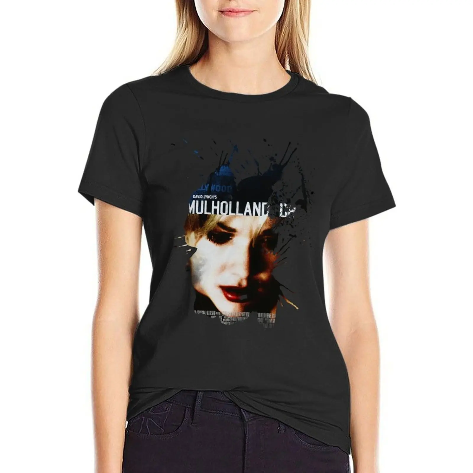 Gift Idea Mulholland Drive Poster Beautiful Model Fan Art Vintage Retro T-Shirt blacks t-shirt dress for Women plus size