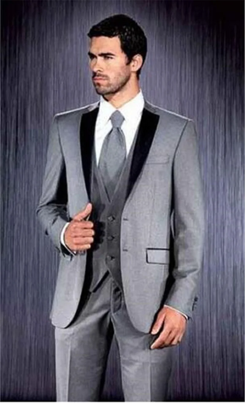 Yellow 3 Pieces Men Suits Custom Made Latest Coat Pant Designs Fashion Wedding Grooms Suit Jacket