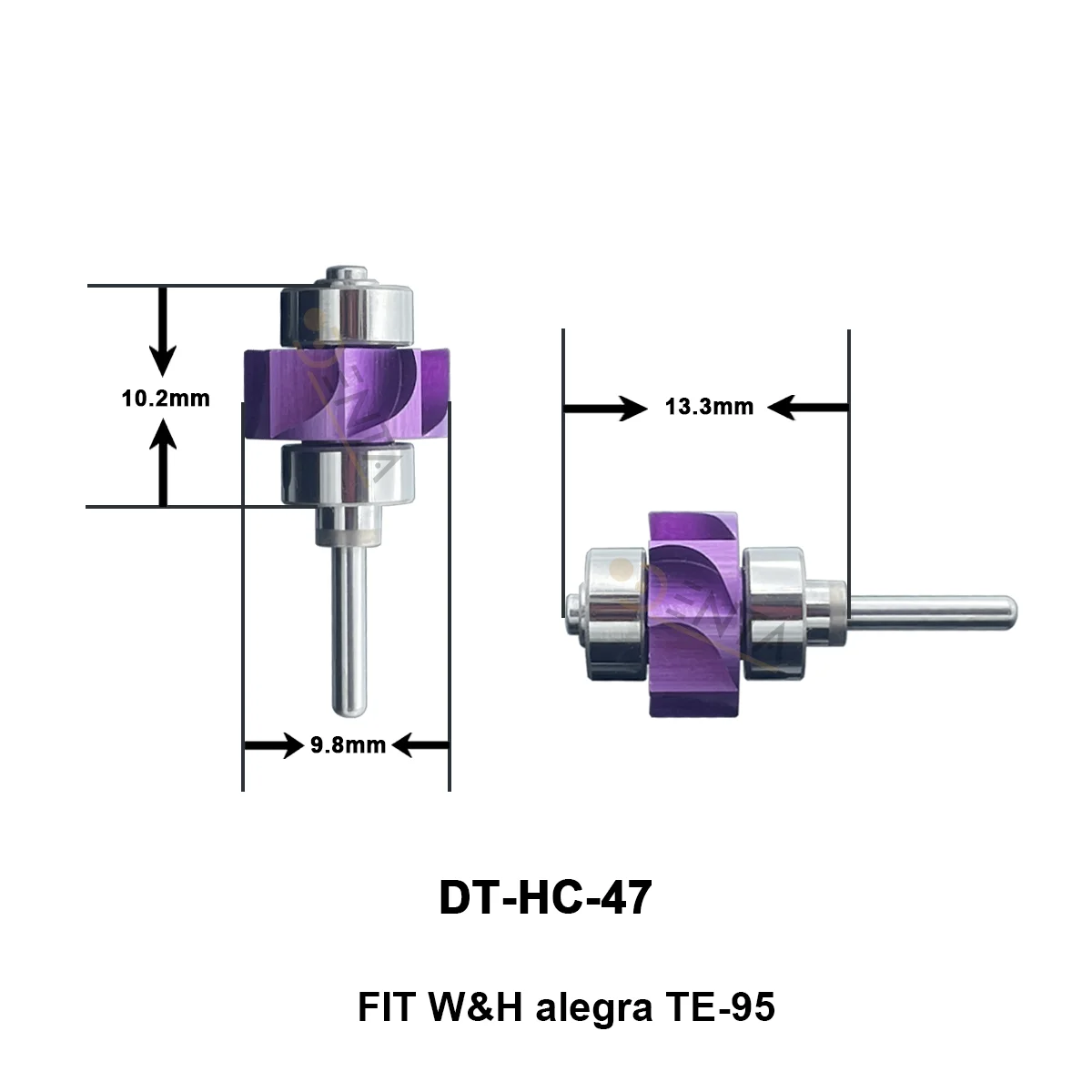W&H Alegra TE-95 High-Speed Turbine Cartridge – Ceramic Bearing Push Button Replacement