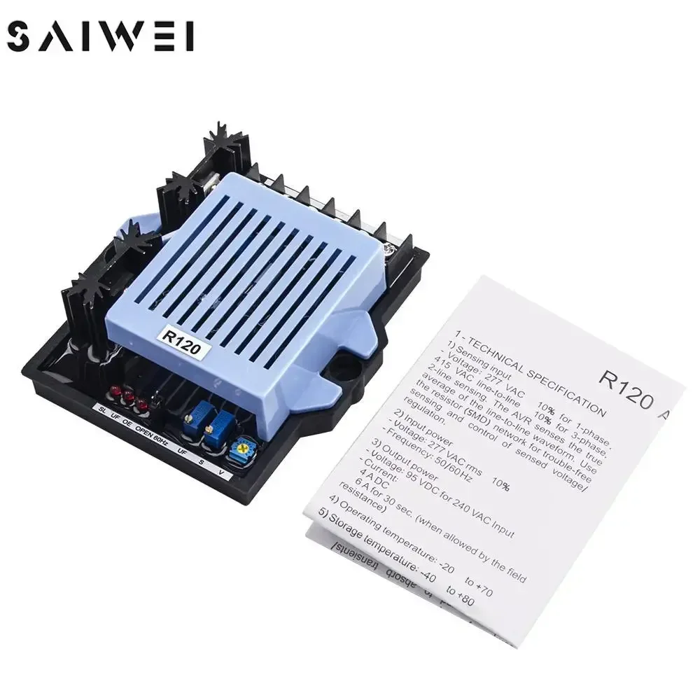 New Arrival R120 AVR Generator Automatic Voltage Regulator Stabilizer Control Board Leroy Somer Power Generator Accessories