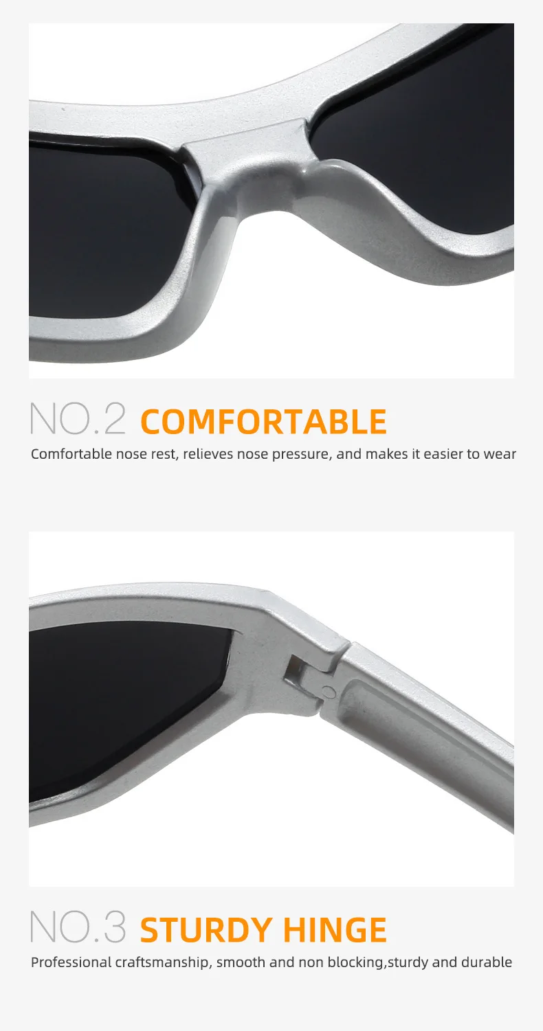 Vintage Luxus Marke Designer Übergroße Pilot Sonnenbrille Frauen Für Männer Shades Großen Rahmen Winddicht Beliebte Punk Sonnenbrille UV400 – Detail 13